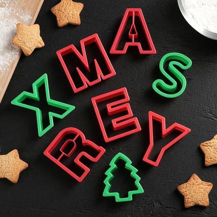 Набор вырубок новогодних "Merry Xmas"