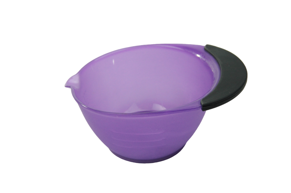 Чаша Melon Pro JB0005 для красителя с носиком прорезиненное дно 360мл purple
