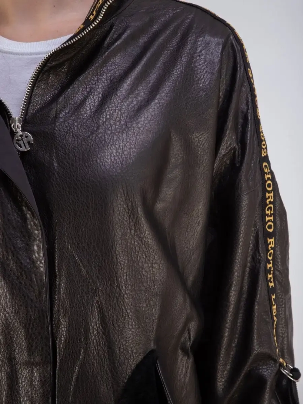 Куртка кожаная натуральная трансформер