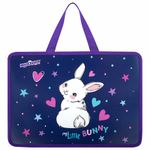 Папка на молнии с ручками ЮНЛАНДИЯ А4, 1 отделение, пластик, 80 мм, "Fluffy Tail", 272161