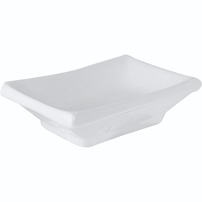 Соусник прямоугольный «Кунстверк»;фарфор;50мл;,H=3,L=10,B=6см;белый (Цвет: белый)