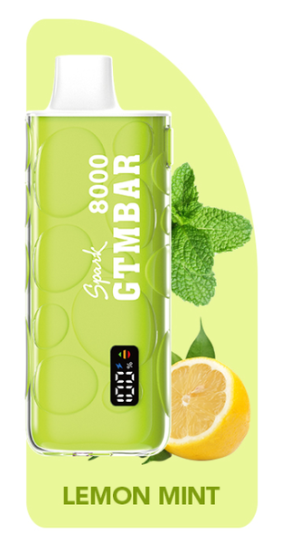 Купить Одноразовый Pod GTM Bar Spark - Lemon Mint (8000 затяжек)