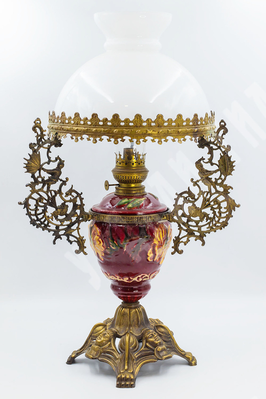 [В рабочем состоянии] Керосиновая лампа фирмы Kosmos-Brenner. Франция. Первая половина ХХ в.