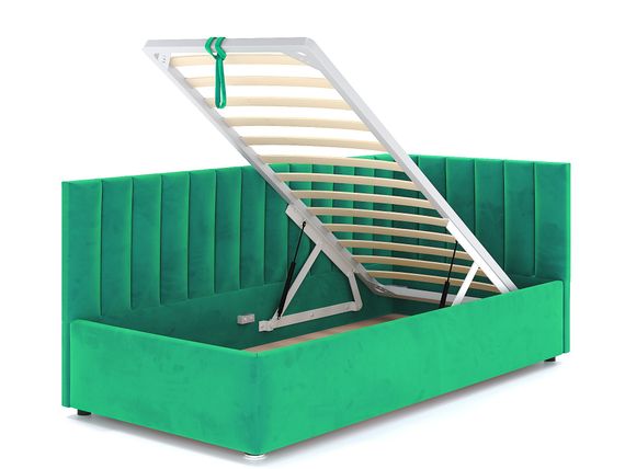 Кровать Negga Mellisa 180 Угловая ПРАВАЯ Velutto 42