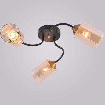 01608-0.3-03 BK+BRASS светильник потолочный