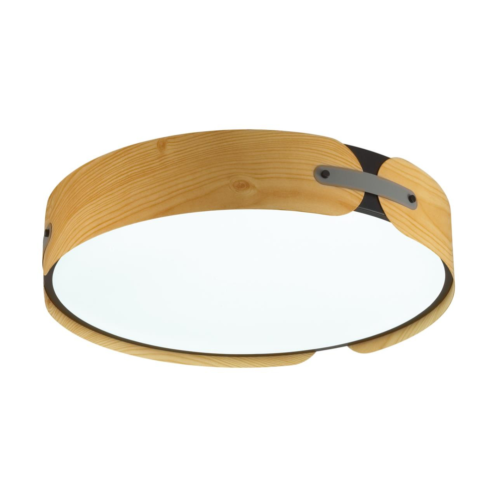 7721/100L AVRA LED SN 597 Светильник металл/пластик/белый/черный/дерево LED 100Вт 3000-6000K D600 IP20 пульт ДУ CORAGGIO