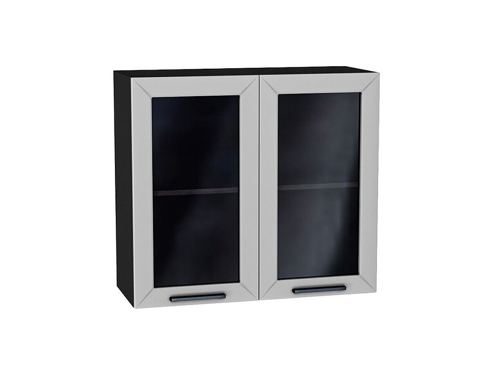 Шкаф верхний с 2-мя остекленными дверцами Глетчер