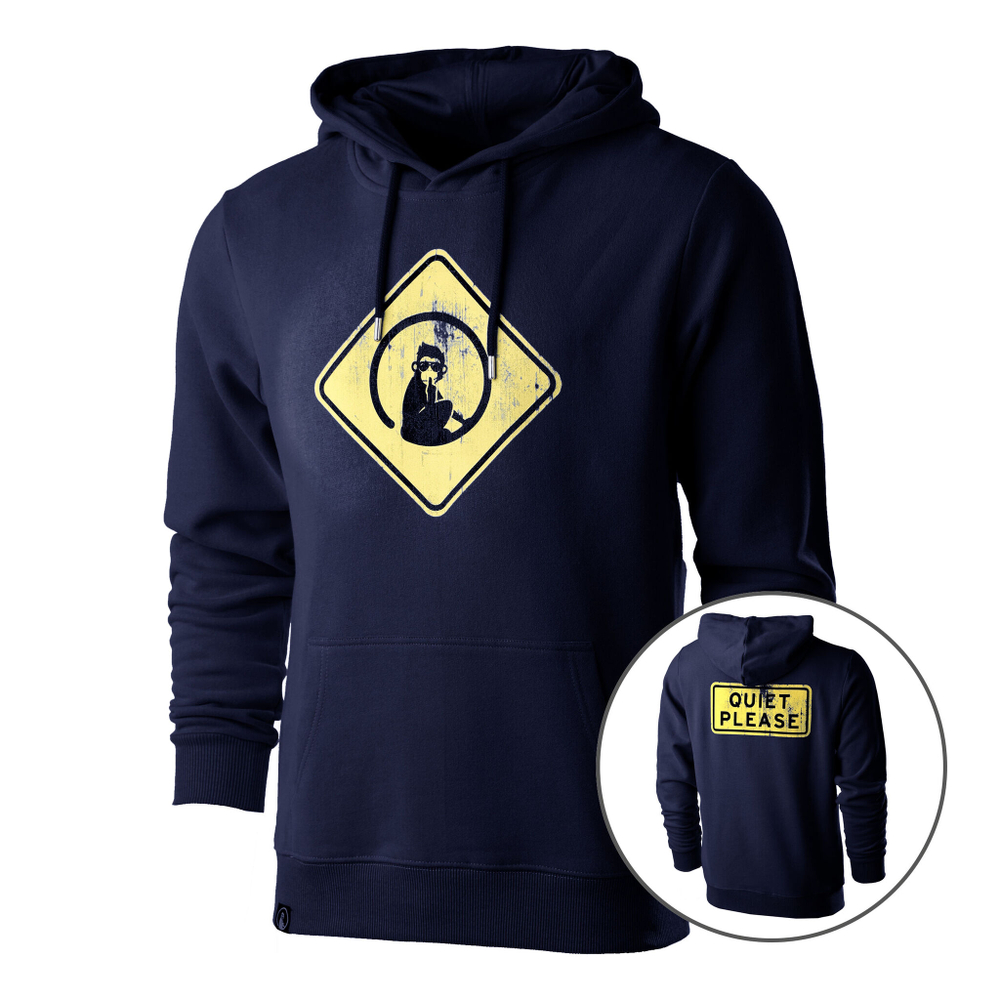 Мужская кофта теннисная Quiet Please Australia Road Sign Hoody Men - Dark Blue, Yellow