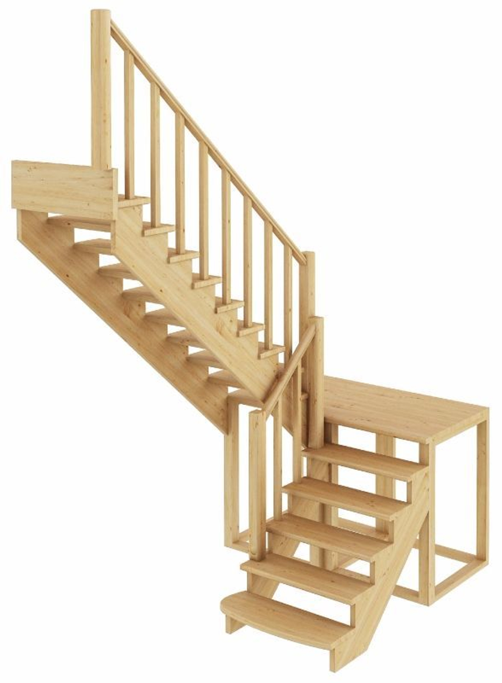 Лестница на второй этаж К-004м/4 Левая