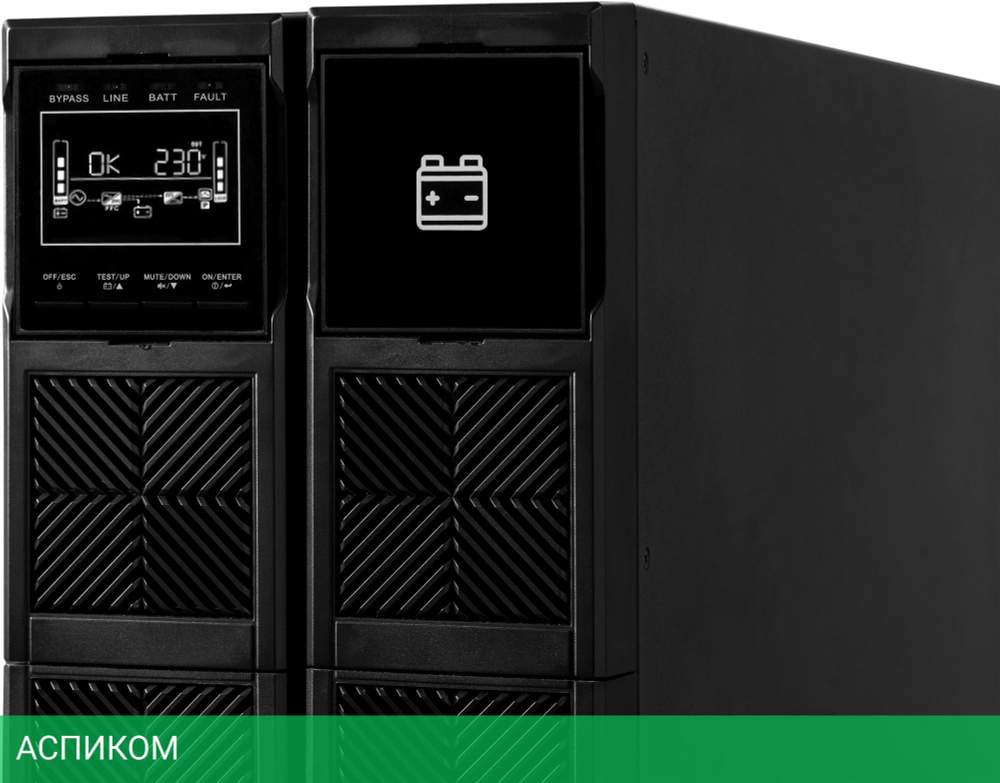 Источник бесперебойного питания Systeme Electriс SRV черный (SRVSE6KRTXLI4U)