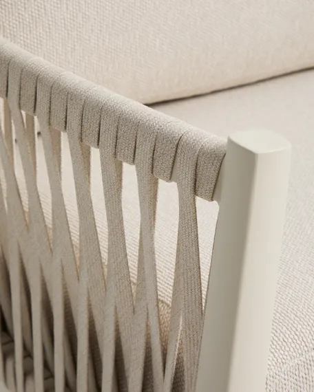 Комплект садовой мебели Aleria из бежевого алюминия и веревки