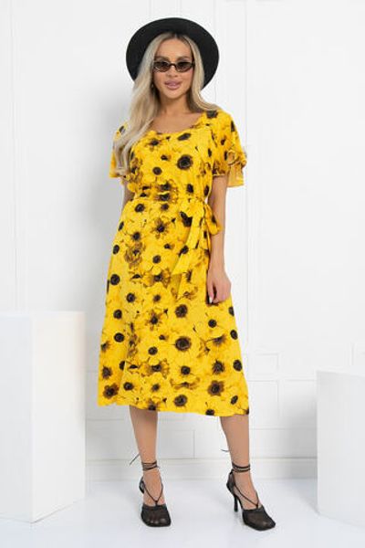 Платье Теплое лето (желтое) П12878-19М LT Collection