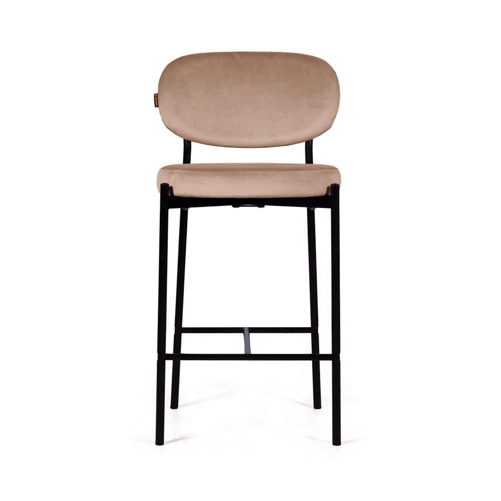 Стул полубарный Mason, бархат бежевый 5