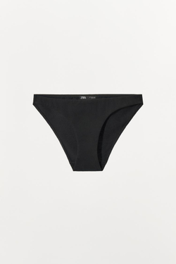 ZARA ТРУСЫ ИЗ МОДАЛА С ШИРОКИМИ ВЫРЕЗАМИ, ЧЕРНЫЙ