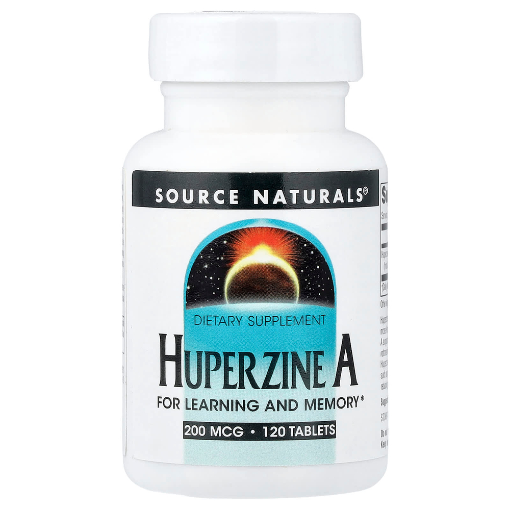 Source Naturals, гуперзин А, 200 мкг, 120 таблеток