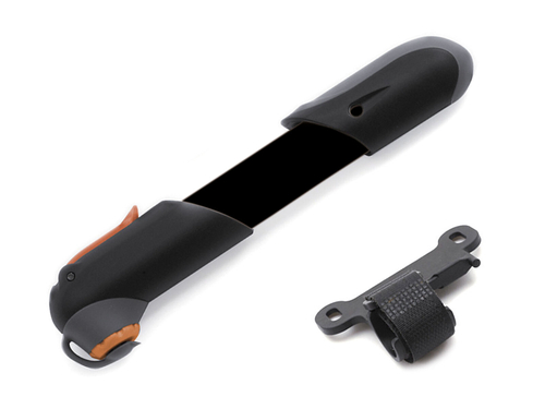 Насос алюминий AAP Booster телескоп. универсальный гол-ка с колп. 120PSI(0,83MPa), 205х29мм, 116гр.(с крепежом) черный AUTHOR