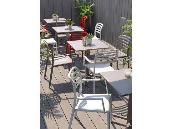 Кресло Costa пластиковое красное Nardi Италия