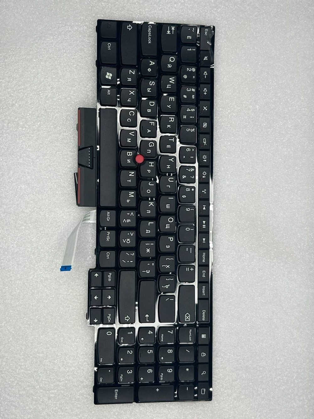 Клавиатура для ноутбука Lenovo E530 раскладка - русская, без подсветки, черная (04W2503), оригинал