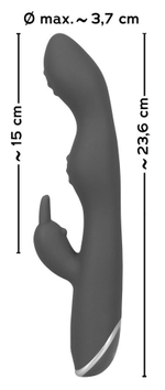 Фиолетовый вибратор A   G-Spot Rabbit Vibrator для стимуляции зон G и A - 23,6 см.