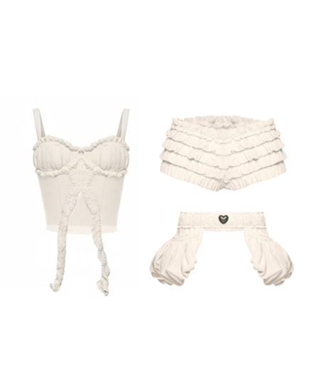 "De Théatre" Set (Corset, Shorts, Belt)
