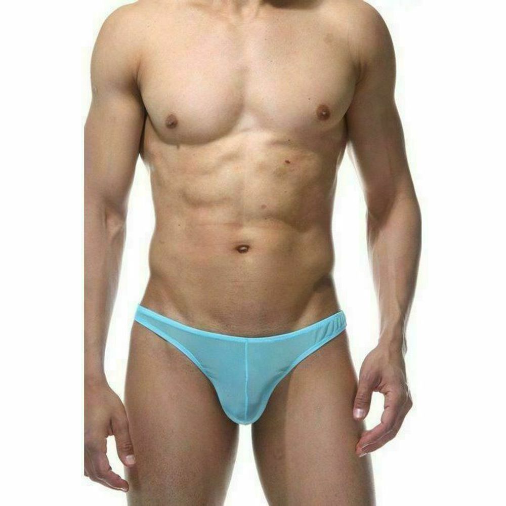 Мужские трусы тонги голубые La Blinque LB15405