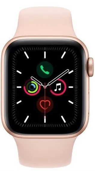 Apple Watch 5 44mm Aluminium Case with Sport Band «розовое золото»