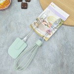 Набор кухонных принадлежностей силиконовый: лопатка+венчик, 23*5см