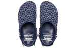 Levis/Levi's x Crocs All-Terrain Clog non-slip wear-resistant Baotou slippers for men and women the same dark blue