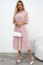 Платье Хелен (пудровый) Р11-1075/29 Nikol