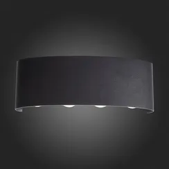 SL089.401.08 Светильник уличный настенный ST-Luce Черный кварцевый LED 8*1W 4000K BISELLO