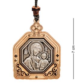 КФ-306/2 Подвеска в машину деревянная «Богородица Казанская»