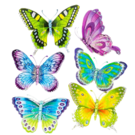 3 Д бабочки
