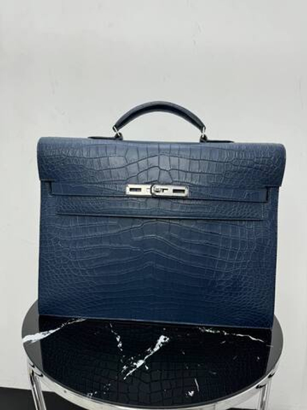 Портфель Hermes из кожи крокодила
