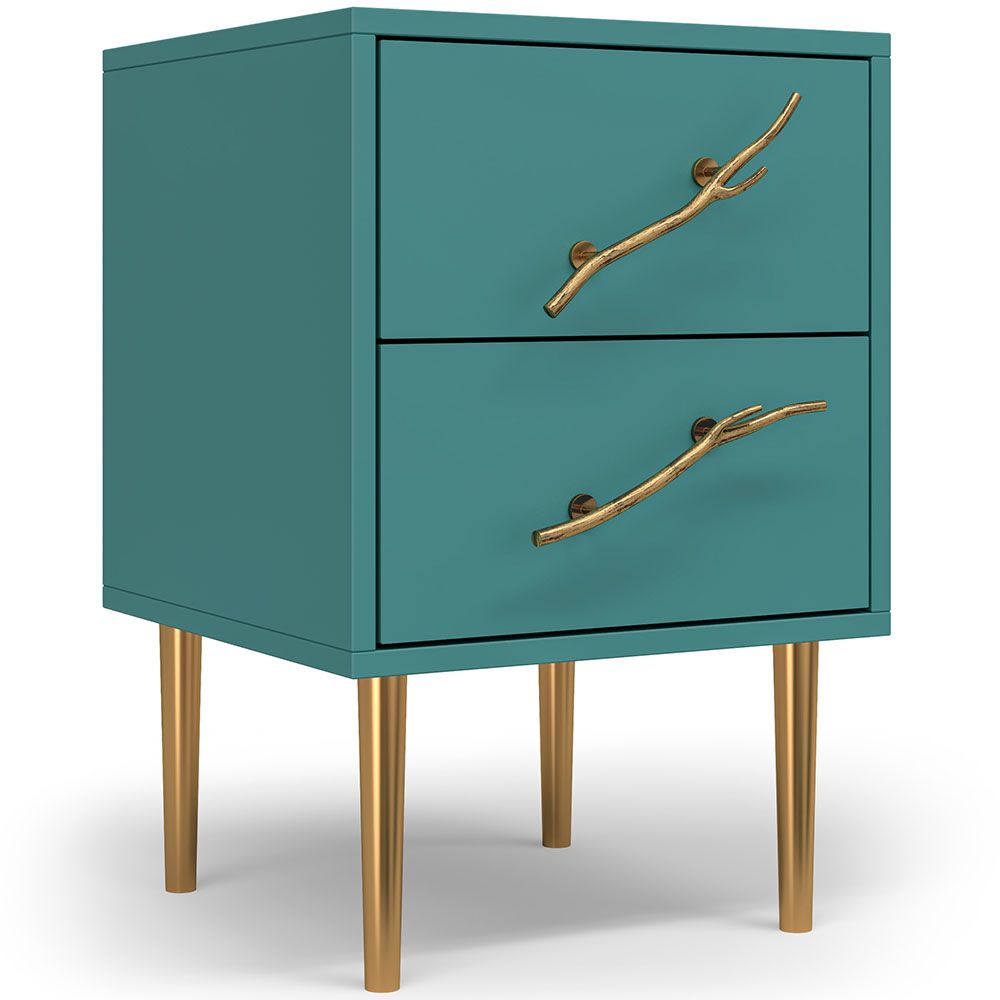 Тумба Арт Колор matte Стайл Голд Пастельно-синий матовый