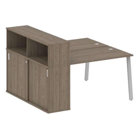 Метал Систем Рабочая станция с шкафом-купе на А-образном м/к БА.РС-СШК-2.2 Т