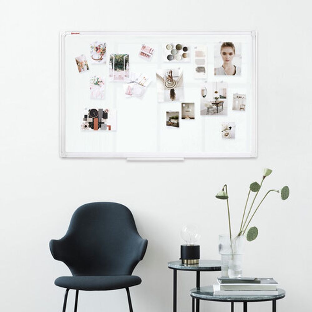 Доска магнитно-маркерная 90х120 см, ПВХ рамка, BRAUBERG "Standard", 237562