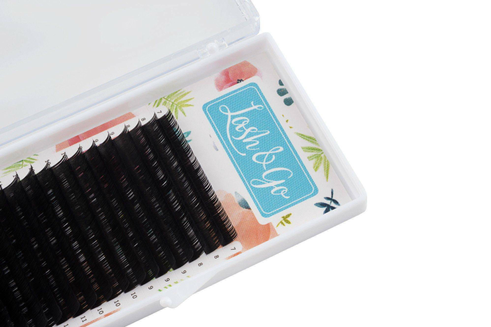 Черные ресницы Lash&Go 0,10/L/09 mm (16 линий)
