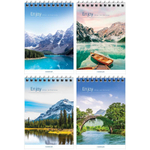 Блокнот А6 40л. на гребне "Путешествия. Красота тишины" Б6к40гр_26880 (Спейс)