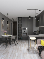 Светильник 4006 накладной настено-потолочный под лампу GU10 черный IEK