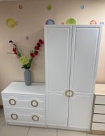 Комод с 4-мя ящиками Милан МДФ белый/белый