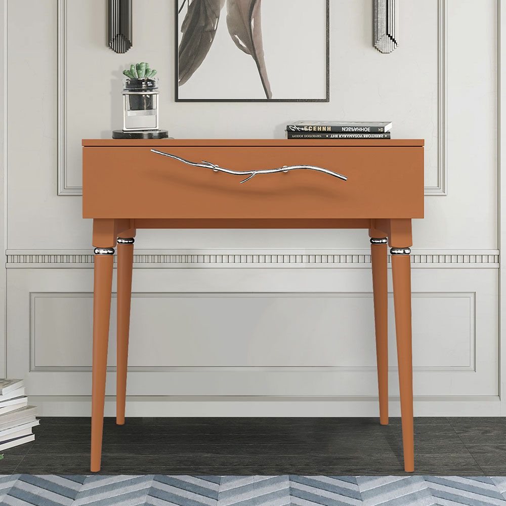 Консоль Арт Колор matte Классик Сильвер Томленый оранжевый матовый