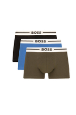 Трусики-боксеры 3шт. BOSS BLACK - голубой(50495472)