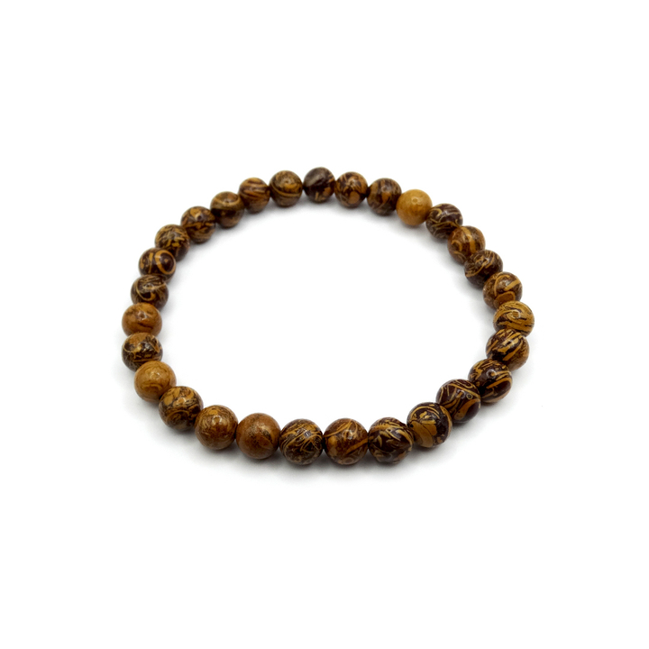 Браслет Яшма мариам шар 6 мм