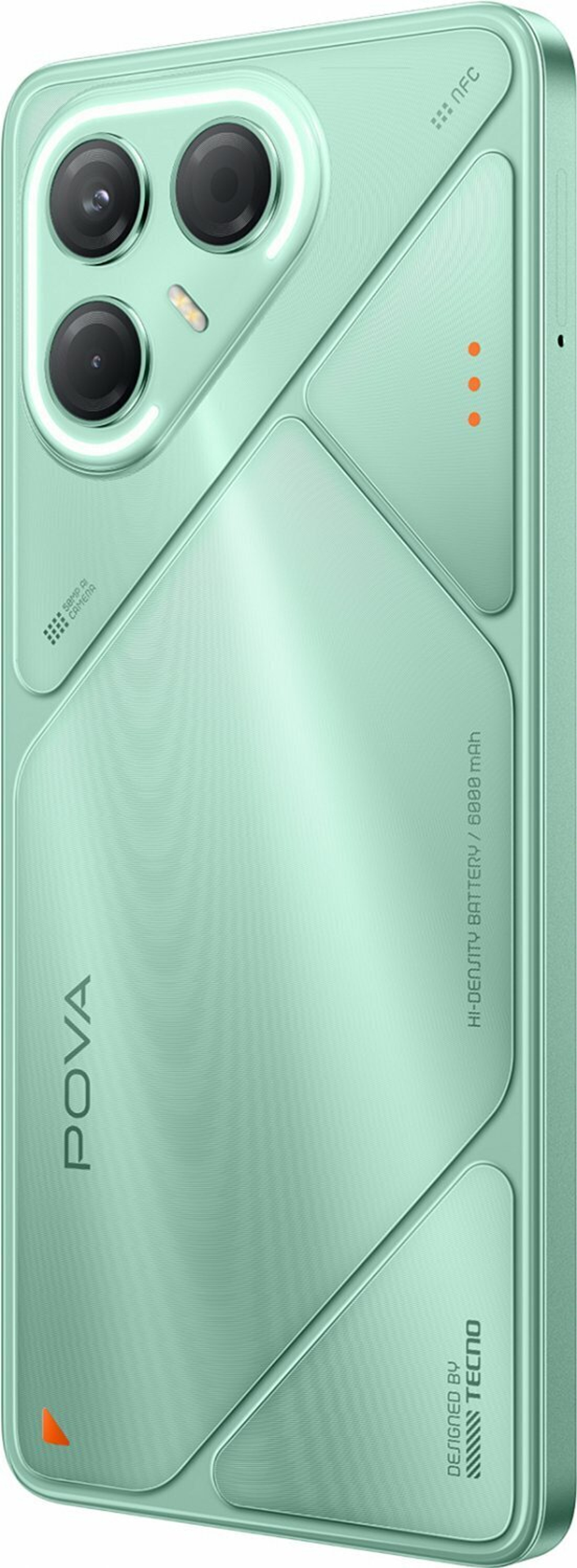 Смартфон TECNO POVA 7 5G 8/128 ГБ Ростест(ЕАС), Dual nano SIM, зеленый
