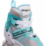 Коньки раздвижные, роликовые с ледовым блоком Sportage Flash R212 (pазмер 34-38)