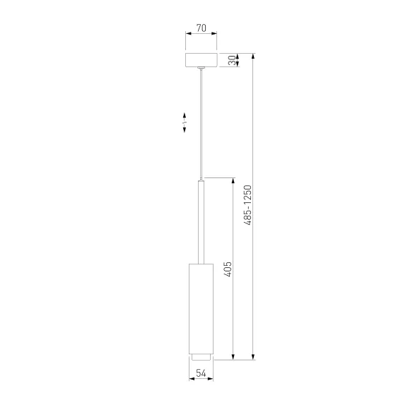 50203/1 LED / подвесной светильник / черный