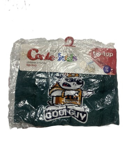 Колготки для мальчика "Conte-Kids" ( произ-ль Беларусь) зеленые с рисунком на рост 62-74 см