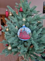 Шар стеклянный "Спас на крови",  ручная роспись