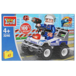 Конструктор пластмассовый 42эл. "Полицейский на квадроцикле" 3246-JS (Город мастеров)