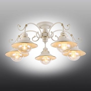 Люстра потолочная OML-50807-05 бело-золотой Torri Omnilux